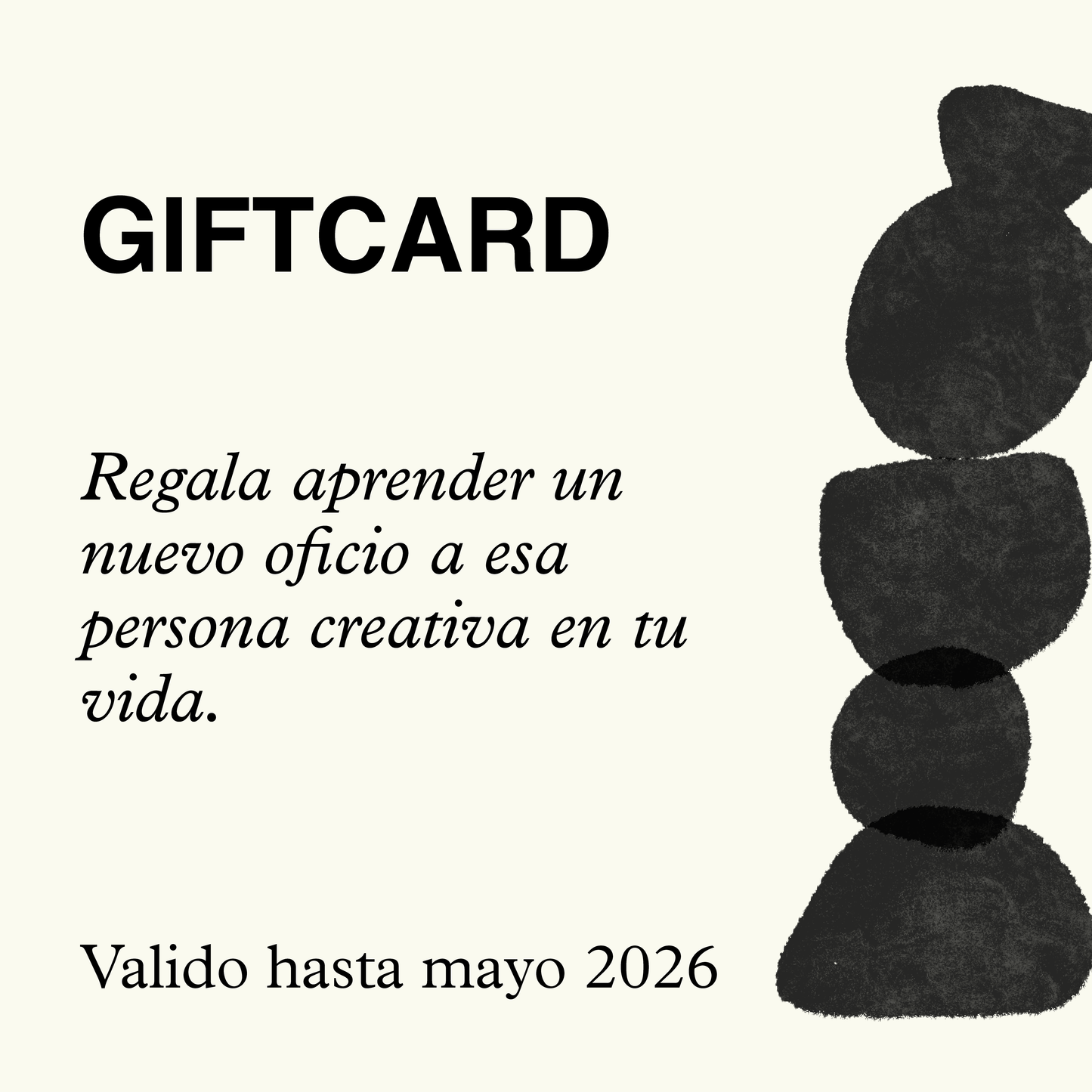 Giftcard clases de cerámica